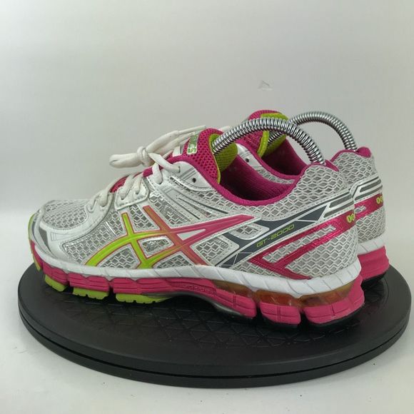 Asics GT-2000 White/Pink Athletic Running Shoes T3P8N Women’s Size 7.5 - Picture 7 of 12